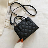 Diamond Lattice Crossbody Bag Women Small Handbags