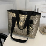 Winter Women Handbags Wrap Cotton Jacket Shoulder Bags Large Capacity Down Bags