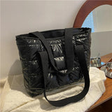 Winter Women Handbags Wrap Cotton Jacket Shoulder Bags Large Capacity Down Bags