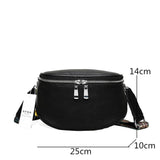 100% Leather Women's Bag Solid Cow Leather Women Shoulder Crossbody Bag