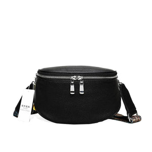 100% Leather Women's Bag Solid Cow Leather Women Shoulder Crossbody Bag