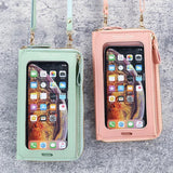 Women's Diagonal Anti-theft Touch Screen Shoulder Bag
