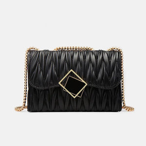 Stylish Chain Single-shoulder Leather Bag Women's Crossbody Small Bag