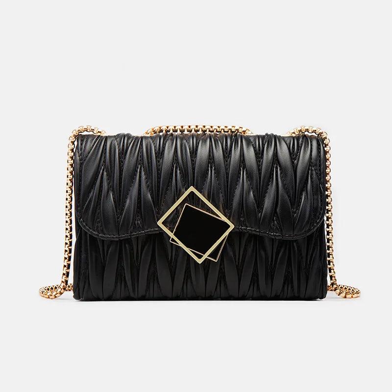 Stylish Chain Single-shoulder Leather Bag Women's Crossbody Small Bag