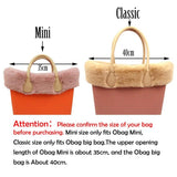 Faux Rex Rabbit Fur Trims for O BAG Decoration Classic Mini Obag