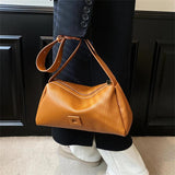 Striped PU Leather Shoulder Side Bag for Women