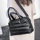 Casual Nylon Crossbody Shoulder Bag Winter High Capacity Lady Cotton Bag