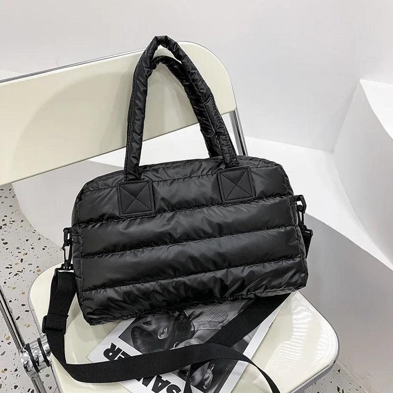 Casual Nylon Crossbody Shoulder Bag Winter High Capacity Lady Cotton Bag