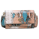 Snake Pattern Small Shoulder Bag Evening Clutch Purse