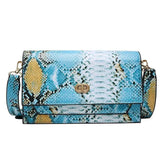 Snake Pattern Small Shoulder Bag Evening Clutch Purse