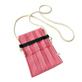 Women's Macaroon Pleated Shoulder Bag Mini Mobile Phone Bag