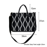 Thickened Canvas Bag College Student Portable Schoolbag Square Handbag