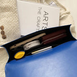 PU Leather Shoulder Bag Women's Leisure Rectangle Solid Woman Handbag