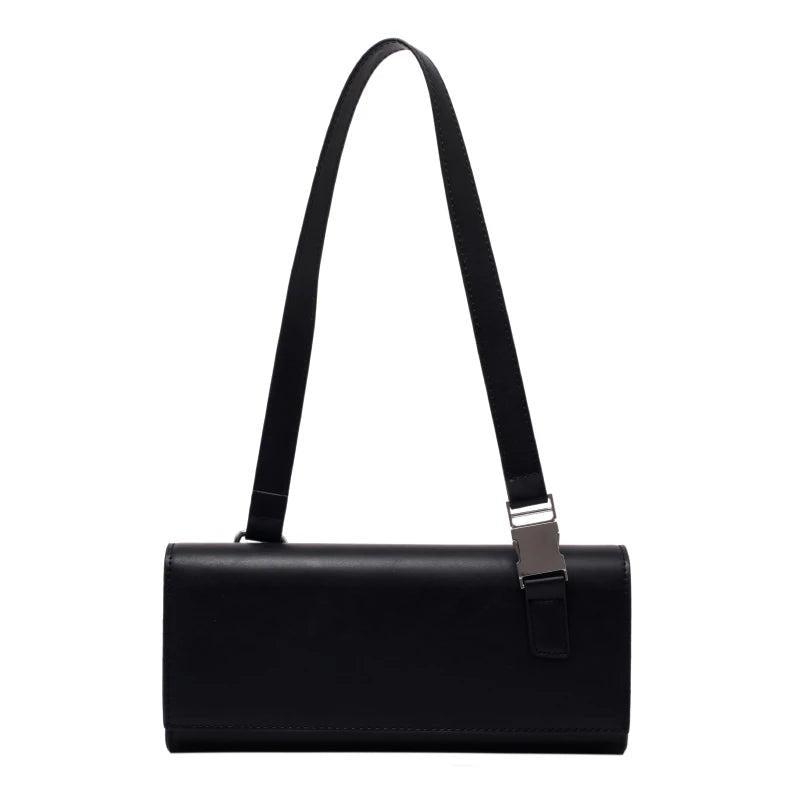 PU Leather Shoulder Bag Women's Leisure Rectangle Solid Woman Handbag