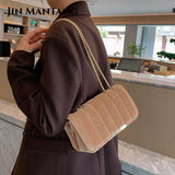 Golden Velvet Small Handbag Vintage Crossbody Tote Bag