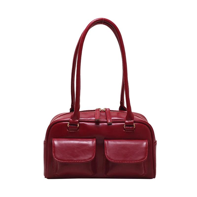 Shoulder Tote Bag Women Purses Handbag Armpit Bag Double Pocket Hand Bag