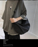 Workwear Bag Women Large Capacity Shoulder Bag College Student Cross Bag