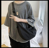 Workwear Bag Women Large Capacity Shoulder Bag College Student Cross Bag