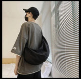 Workwear Bag Women Large Capacity Shoulder Bag College Student Cross Bag