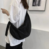 Workwear Bag Women Large Capacity Shoulder Bag College Student Cross Bag
