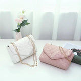 Women Bag Diamond Embroidered Chain Small Square Small Bag Casual Shoulder Messe