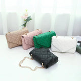 Women Bag Diamond Embroidered Chain Small Square Small Bag Casual Shoulder Messe