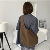 Large Capacity Canvas Crossbody Bag Retro Hobo Messenger Handbag