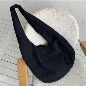 Large Capacity Canvas Crossbody Bag Retro Hobo Messenger Handbag