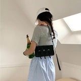 MBTI Shoulder Bag Solid Silver Purse Crossbody Bags