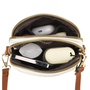 Buylor Soft PU Leather Women Shoulder Bags Lightweight Satchel Small Messenger B