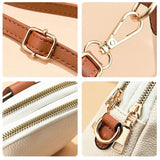 Buylor Soft PU Leather Women Shoulder Bags Lightweight Satchel Small Messenger B