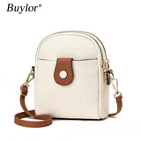 Buylor Soft PU Leather Women Shoulder Bags Lightweight Satchel Small Messenger B