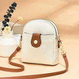 Buylor Soft PU Leather Women Shoulder Bags Lightweight Satchel Small Messenger B