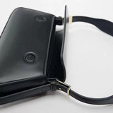 Silver Shoulder Bag Women Adjustable Strap PU Solid Casual Underarm Bag