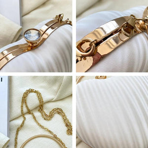 Women's Heart Shoulder Crossbody Bag PU Leather Handbag