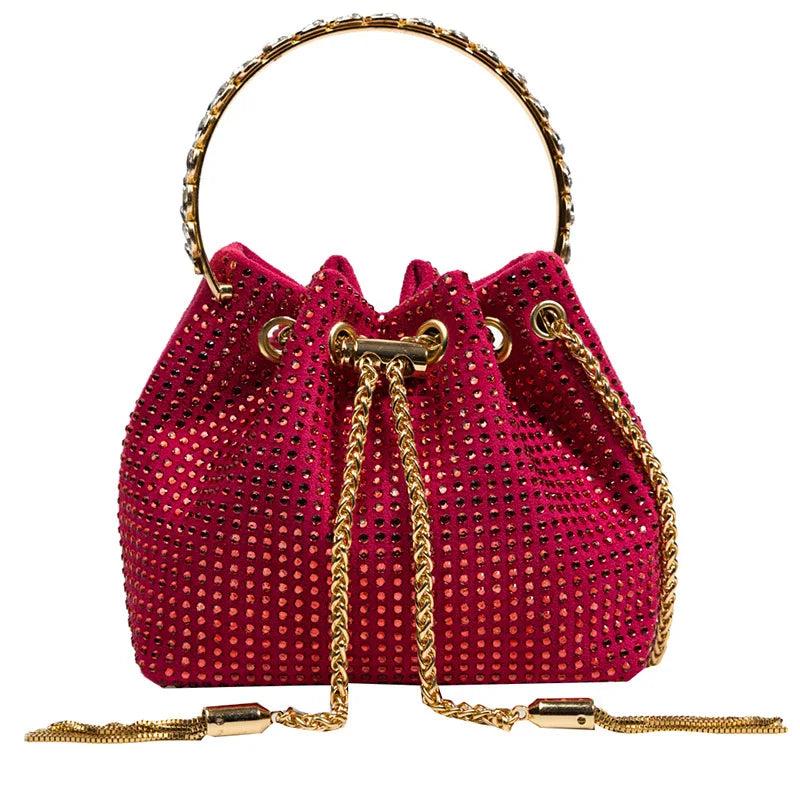 XIHAHA Rhinestone Handbag for Women Bag Diamonds Shoulder Bag Purse Ladies
