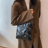 Quilted Cotton Padded Messenger Bag for Women