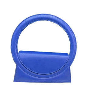 Round Handle Bag Pu Leather Lady Crossbody Shoulder Bag