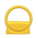 Round Handle Bag Pu Leather Lady Crossbody Shoulder Bag