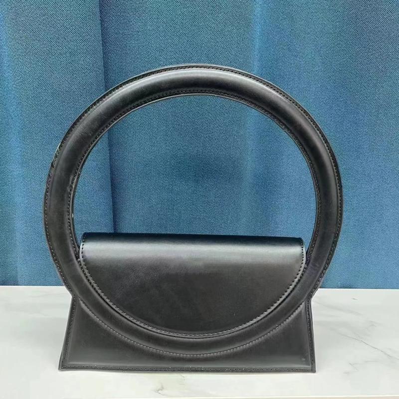 Round Handle Bag Pu Leather Lady Crossbody Shoulder Bag