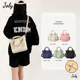 Japanese Large Capacity Canvas Crossbody Bag with Zipper