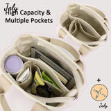 Japanese Large Capacity Canvas Crossbody Bag with Zipper