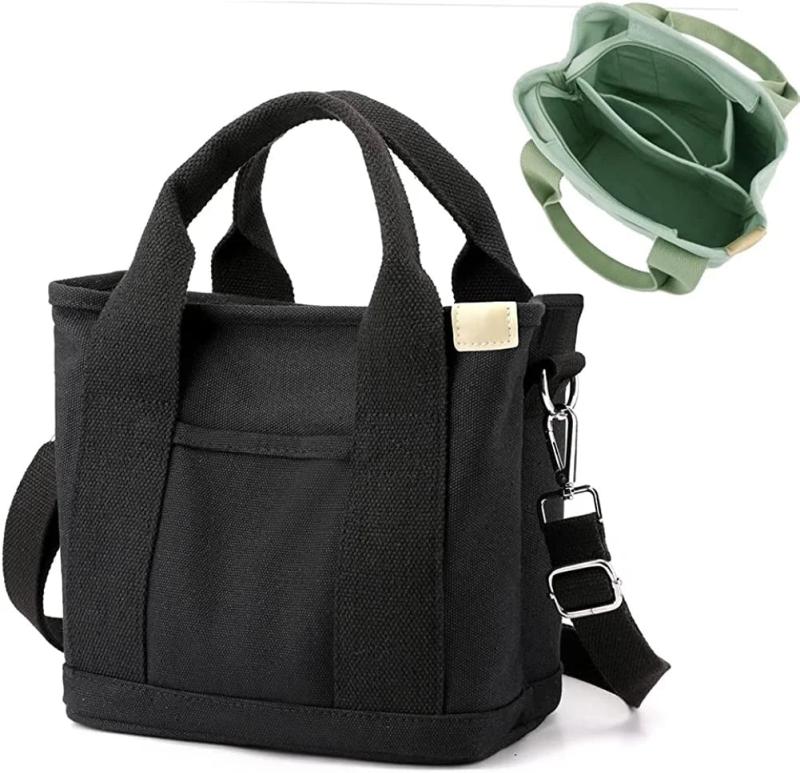 Japanese Large Capacity Canvas Crossbody Bag with Zipper