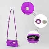 Pu Crossbody Bag Women Leather Chain Ladies Shoulder Bag Solid Metal