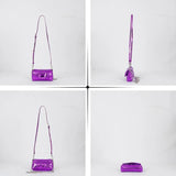 Pu Crossbody Bag Women Leather Chain Ladies Shoulder Bag Solid Metal