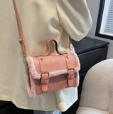 Plush Small Bag Women'S Messenger Bag Square Bag