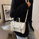 Plush Small Bag Women'S Messenger Bag Square Bag