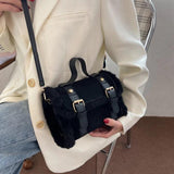Plush Small Bag Women'S Messenger Bag Square Bag