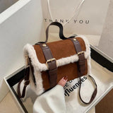 Plush Small Bag Women'S Messenger Bag Square Bag