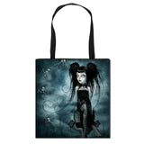 Gothic Cartoon Girl Shopping Bag Harajuku Shopper Tote Eco Large Capacity
